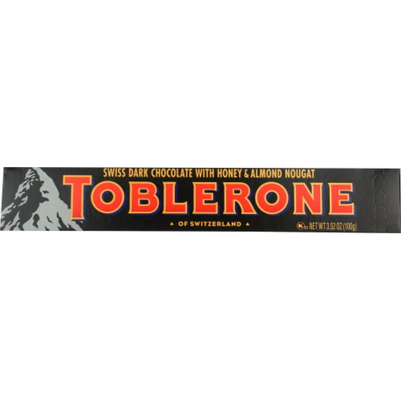 Toblerone Dark Bittersweet Chocolate Bar 3.52 oz (Pack of 20)