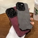 thumbnail image 4 of Luxury Suede Matte Leather Camera Protection Phone Case For iPhone 15 11 12 13 14 Pro Max Plus XS X XR Soft Silicone Full Cover, 4 of 5