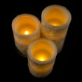 thumbnail image 3 of Lavish Home Flickering Flameless LED Candles with Birch Bark, 3 Piece, 3 of 3
