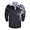 thumbnail image 3 of Playeras Básicas Para Hombre, Camiseta Informal De Otoño Con Estampado De Colores Y Cuello Vuelto, Camiseta De Manga Larga, 3 of 8