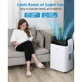 thumbnail image 4 of Seetaras Portable Air Conditioner, 14,000 BTU Air Conditioners 3-IN-1 Quiet AC Unit with Remote Control, Built-in Dehumidifier, Fan, Sleep Mode, Cools Room up to 750 sq. ft, Window Exhaust Kit, 4 of 7