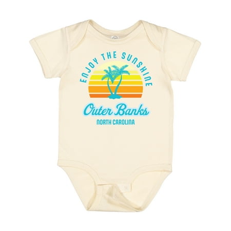 

Inktastic Summer Enjoy the Sunshine Outer Banks North Carolina in Blue Gift Baby Boy or Baby Girl Bodysuit