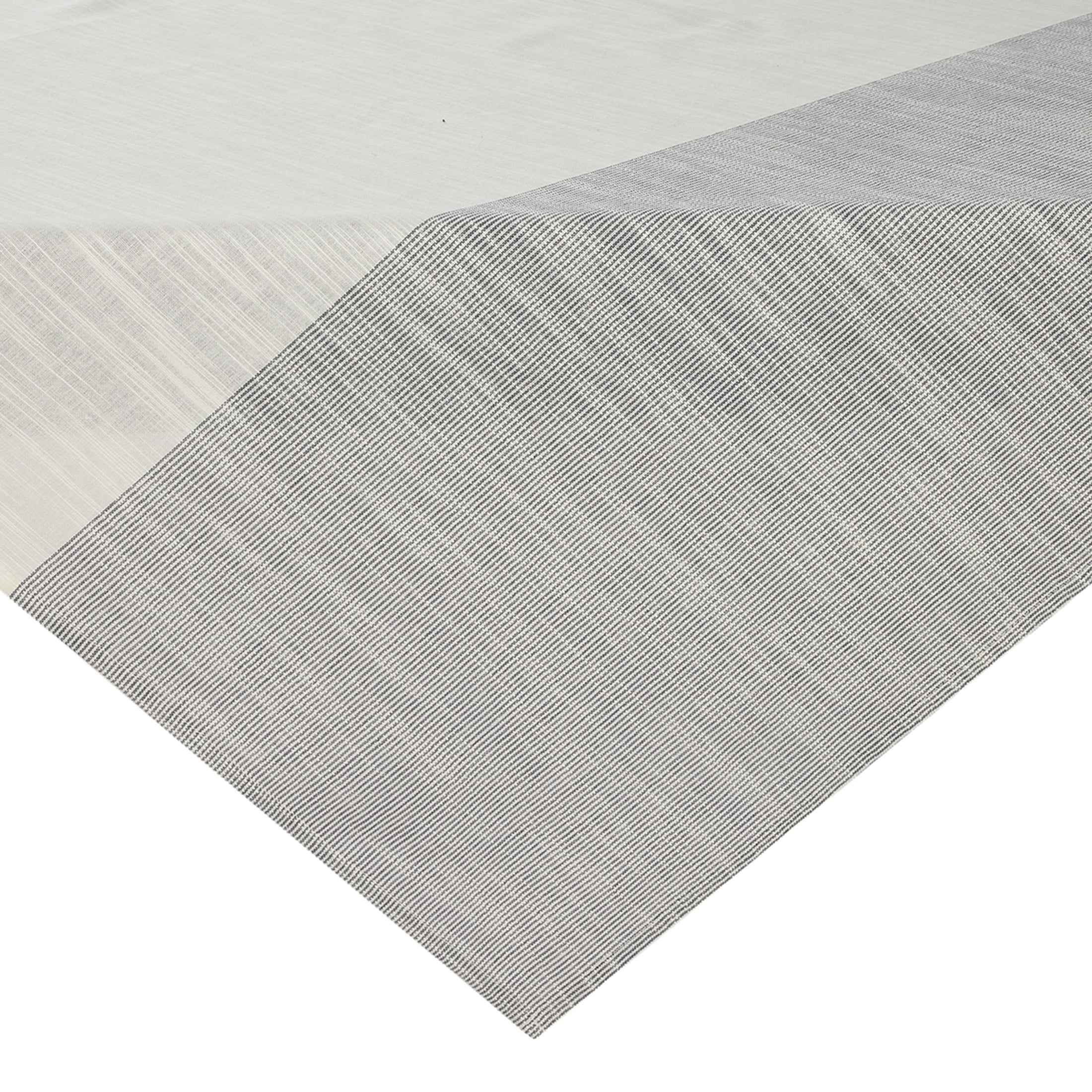 Better Homes & Gardens Jett Stripe Cotton 60" x 84" Tablecloth, Vanilla Dream & Grey Stone