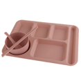 thumbnail image 4 of de para de 2 piezas, contenedor de almamiento de alimentos, bandeja de servicio dividida con vajilla Gloria Contenedor de bandeja de almacenamiento de alimentos, 4 of 9