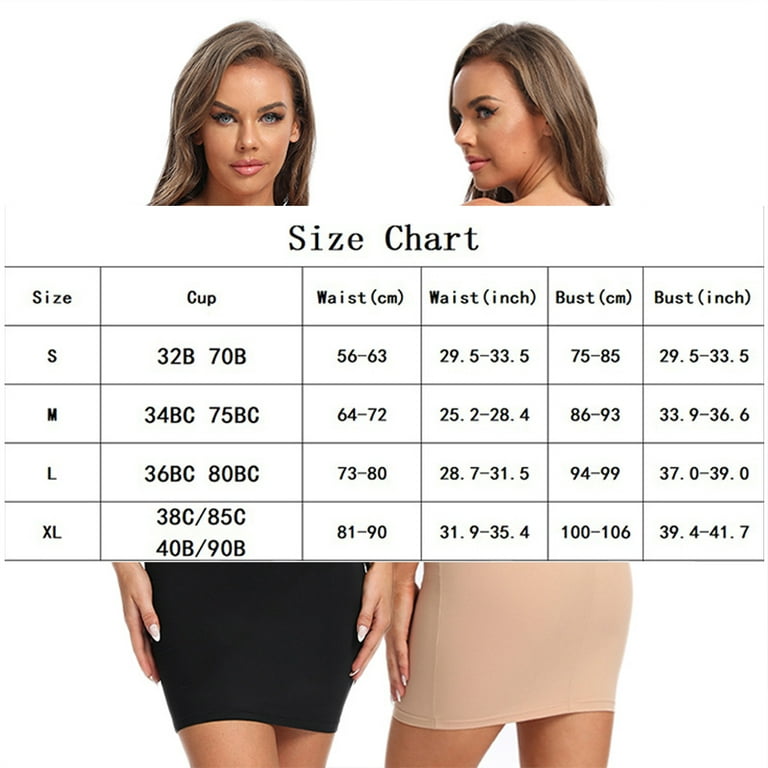 MANIFIQUE 2 Packs Shapewear Slip Dress for Women Tummy Control Camisole Full  Slip Under Dress Seamless Body Shaper 