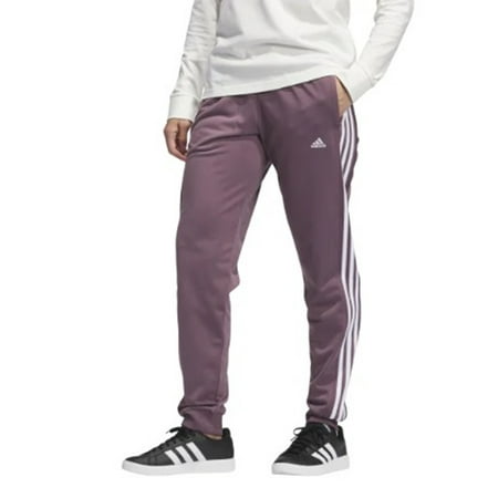 adidas Womens 3-Stripes Jogger Pant (Shadow Fig/White, X-Large)