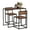 Brown-Lowbackrest, variant on Seizeen Simple Dining Table Set for 2, 3 Pieces Wood Grain Table & Chairs for Bistro Pub Home, Compact Small Breakfast Table and Chairs Set