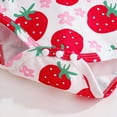 thumbnail image 6 of HCNTES Baby Girl Clothes Winter Cute Strawberry Print Top Pants Hairband Hat 4-Piece Baby Girl Outfit Set 0 3 6 12 18 Months, 6 of 8