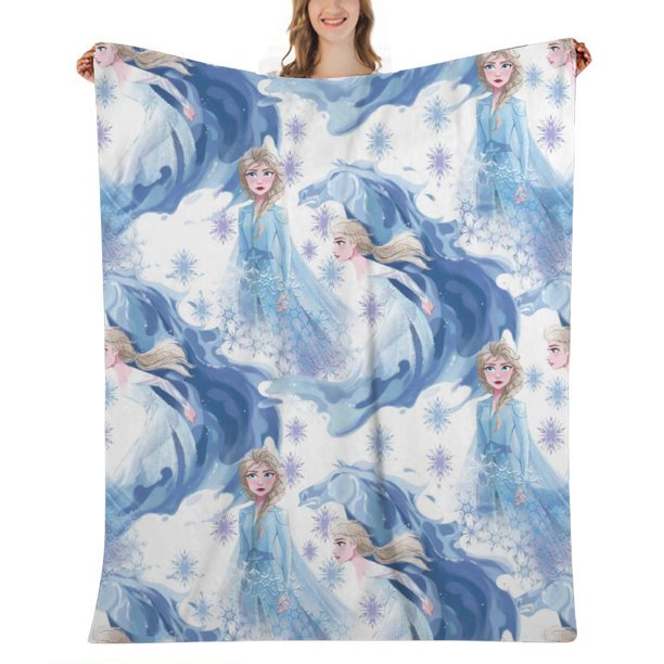 Halloween Gift Frozen Throw Blanket for Couch, Blanket Versatile for
