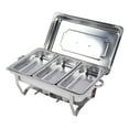 thumbnail image 2 of Ensemble de Vaisselle Chafing Buffet, Réchauffeurs de Nourriture Pliables, Ensemble de Buffet Chafing en Acier Inoxydable, Réchauffeur de Buffet Multifonctionnel pour Rassemblement, Extérieur, Mariage, 2 of 7