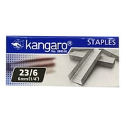 KANGAROO MANUFACTURING Replacement Staples 23/6 (1/4" / 6mm) for KW-Trio Long Reach Stapler