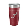 thumbnail image 1 of Sun Valley Lake Map Tumbler Travel Mug Insulated Laser Engraved Coffee Cup Colorado 20 oz Maroon, 1 of 1