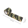 thumbnail image 4 of Soidarity Envoltura autoadhesiva Camuflaje para exteriores Cinta elástica para acampar Senderismo Montañismo Vendaje Protector Camuflaje en la jungla Type3 NO3 Soidarity OD021025-01, 4 of 6