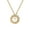 Gold Color, variant on Crown of Thorns Circle With Cross Necklace for Men Women 14K White Gold Pendant Choker Trendy Jewelry Daily Accessories