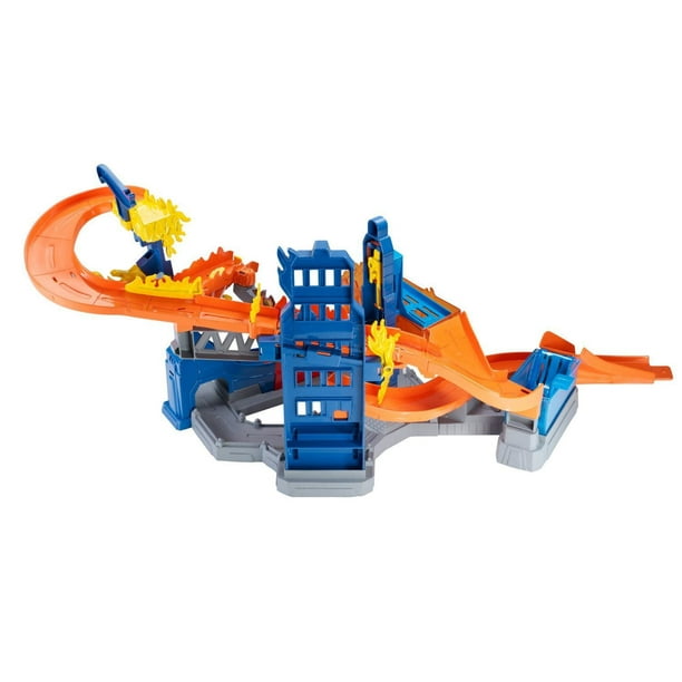 Hot Wheels Color Shifters Flame Fighter Playset