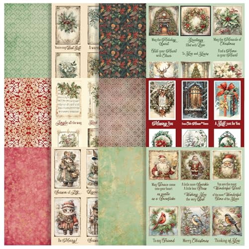 Paper Wishes ? Christmas Past Kits for Card Making & Scrapbooking, Also use for Gifts and All Your DIY Crafting, Art & Creative Projects - Inspiration at Your Fingertips ? Made in USA