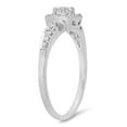thumbnail image 2 of Dazzlingrock Collection 0.45 Carat (ctw) 10K Round White Diamond Halo Style Bridal Engagement Ring 1/2 CT, White Gold, Size 9.5, 2 of 3