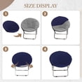thumbnail image 3 of Saucer Chair Slipcover Removable Polyester Washable for Furniture Protection Dark blue, 3 of 10