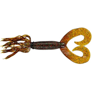 Leurres Souples Yamamoto - 4" Hula Grub - Couleur Raisin Bleu & Argent Flocons - Neuf