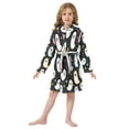 thumbnail image 6 of FORMRS Niños Bathrobe Unisex Hooded Robe Soft Plush Pajamas Sleepwear, Size 2-3T, White Halloween Ghost, 6 of 7