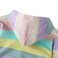 thumbnail image 5 of 1-7T Girls and Toddlers' Rainbow Zipper Hoodie Sweatshirt Jacket Top, 5 of 9