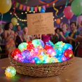 thumbnail image 3 of Anillos LED que brillan en la oscuridad, paquete a granel de 300 unidades para niños y adultos, 3 of 7
