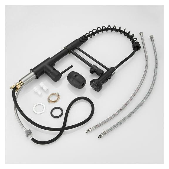 Pull Down Kitchen Faucet with Filter - Purifier Drinking Water Faucet - Matte Black Kitchen Sink Faucets - 3 Way Hot Cold Purified Water