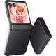 thumbnail image 1 of wonima11 Case for Motorola Razr 2024/2025 - with Built-in External Screen Protector & Hinge Protection, Slim Cover + PU Leather Back Protective Phone Case for Moto Razr 2024 / Razr 2025 - Black, 1 of 1