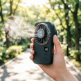 thumbnail image 4 of Zguuel Portable Handheld Fan with Ice Cooling, Semiconductor Ice Plate Fan with Digital Display, Rechargeable Personal Turbo Fan for Travel, Outdoor, Summer, 4 of 5