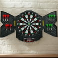 thumbnail image 2 of Costway Professional Electronic Dartboard Cabinet Set w/ 12 Darts Game Room LED Display, 2 of 10