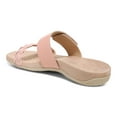 thumbnail image 3 of Vionic Women's Rest Jeanne Leather Woven Band Slide Sandal Roze 6W, 3 of 10