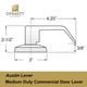 thumbnail image 3 of Dynasty Hardware Austin - Cerradura de puerta comercial (cromo satinado), 3 of 3
