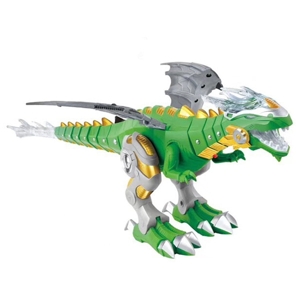 Walking Dragon Toy Fire Light Sound Water Spray Dinosaur Robot Kids Xmas Gift 