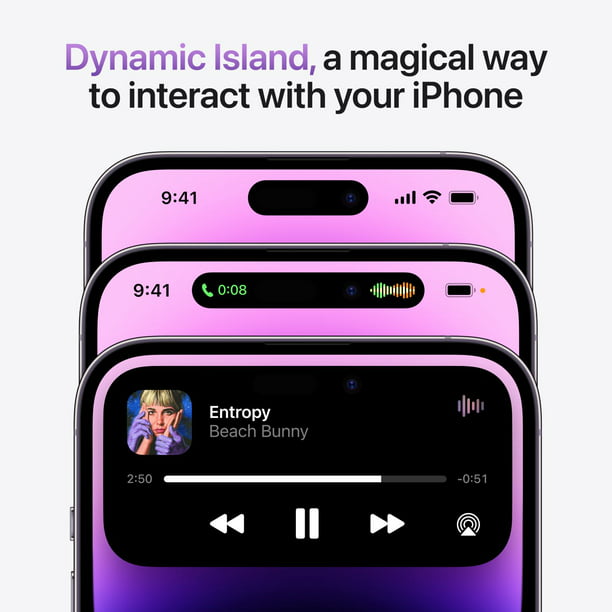 AT&T iPhone 14 Pro 128GB Deep Purple - Walmart.com