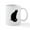 White, variant on CafePress - Basic Black Cat Mug - 11 oz Ceramic Mug - Novelty Coffee Tea Cup