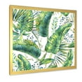 thumbnail image 2 of Designart 'Ancient Pattern Of Banana Leaves' Lake House Framed Art Print, 2 of 4