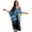 Black Cat Starry Night, variant on Kaftan Dress for Women V-Neck Batwing Sleeve Summer Beach Cover Ups Bathing Suit Swimsuit Coverup Casual Comfy Vacation Resort Wear Swimwear, Hummingbird Hydrangea Flower