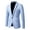 Sky Blue, variant on Men's Casual Solid Color Single One Button Business Casual Slim Fit Suit Jacket