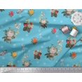 thumbnail image 3 of Soimoi Georgette Viscose Fabric,Strawberry & Peony Floral Printed Craft Fabric by The Yard 42 Inch Wide, 3 of 3