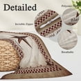 thumbnail image 2 of Texas Star Vintage Pillow Covers, Linen Long Throw Pillow Case, Bless Our Home Western Stars Country Holiday Pillow Protector Decorative Cushion Cover for Living Room/Bedroom 20" x 26", 2 of 8