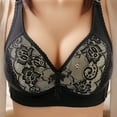 thumbnail image 2 of Daisy Bras for Women No Underwire Push Up Bralette Everyday Wear Soft Comfort Wire Free Full Support Bra (Black,XL), 2 of 3