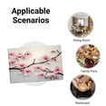 thumbnail image 5 of Amarainy Cherry Blossom Floral Design Linen Table Mats Set of 4 for Home Kitchen Table Decor 12x18 inch, 5 of 5