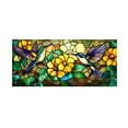 thumbnail image 7 of Stained Glass Window Privacy Film, Decorative Window Film for Glass, Floral, 20X70 In, Daytime Seclusion, Kitchen, Multitone, 1 Pc, 7 of 7