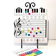thumbnail image 1 of Tablero de notas borrable, pegatinas magnéticas, regalo creativo e inspirador para niños, juguetes de iluminación musical para niños, 1 of 6