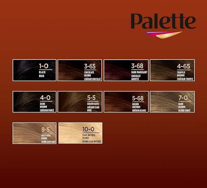 Palette coloration crème soin permanente 5-68 Châtain Acajou