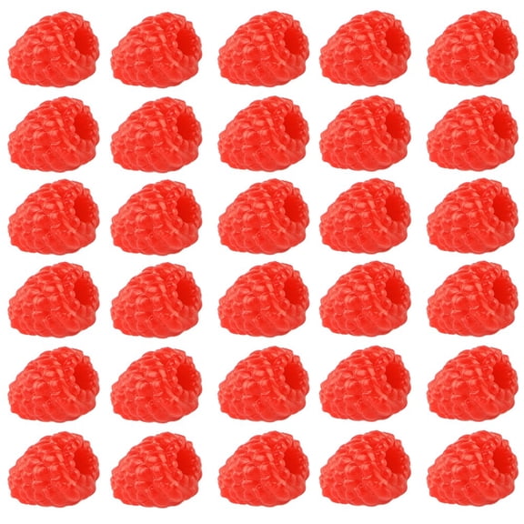 30Pcs Artificial Raspberries Fake Simulation Fruit for Home Kitchen Display