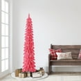 thumbnail image 4 of Puleo International  6 ft. Pre-Lit Pink Alpine Artificial Pencil Tree, 4 of 4