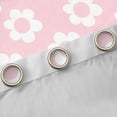 thumbnail image 4 of Homewish Kawaii Flower Black Out Curtains,Cute Cartoon Floral Curtains Pack of 2 (42x63 Each),Pink White Bedroom Curtains For Teens,Luxury Bedroom Decor, 4 of 6
