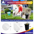 thumbnail image 2 of XIQIYY  13 Gallon Trash Bags ,50 Liter Wastebasket Bin Liners ,White Large Garbage Bags ,60per Pack，for Bathroom,Bedroom ,Office,Kitchen., 2 of 5