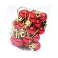 thumbnail image 5 of Gymnture 2CM Red Mini Christmas Balls Hanging Ornament Decoration 24PCS, 5 of 10